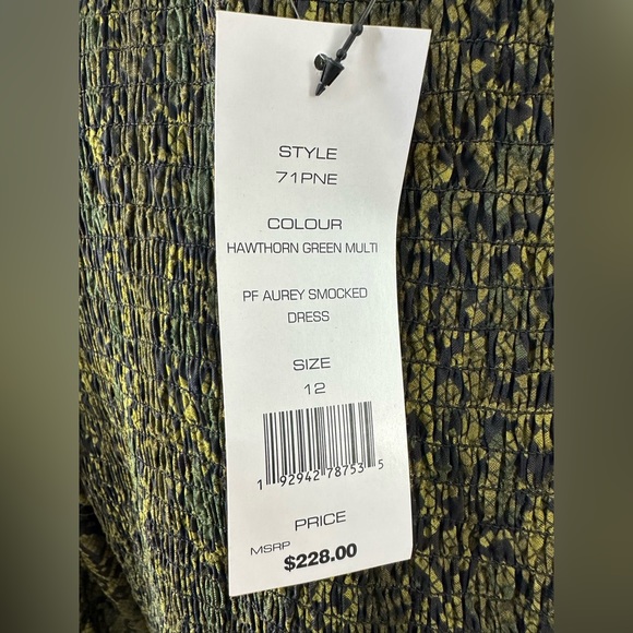 NWT- French Connection Aurey Smocked Maxi - 12 - Picture 6 of 6